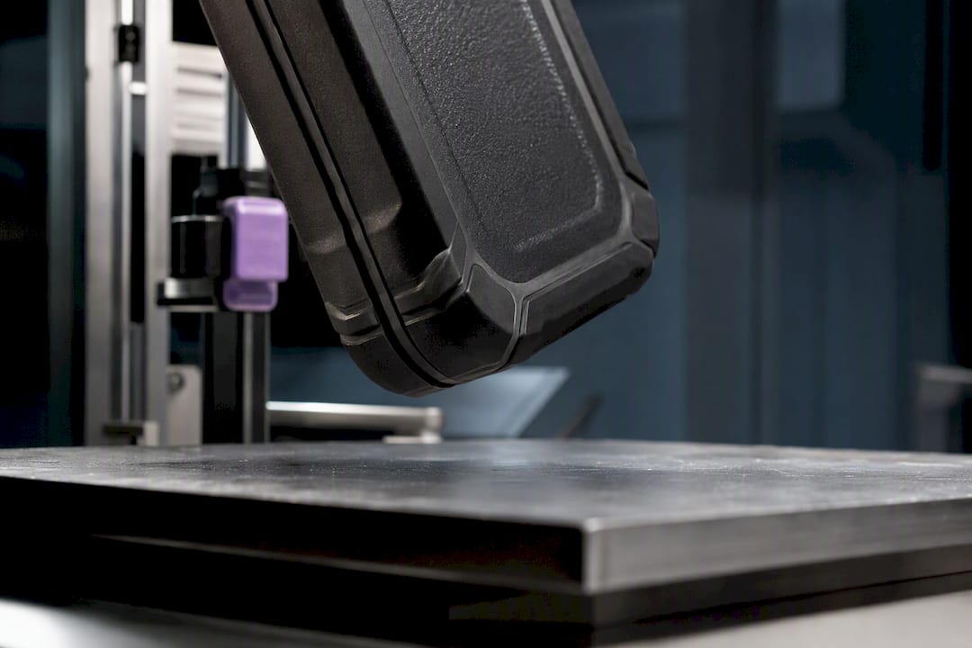Protective case corner during laboratory drop test