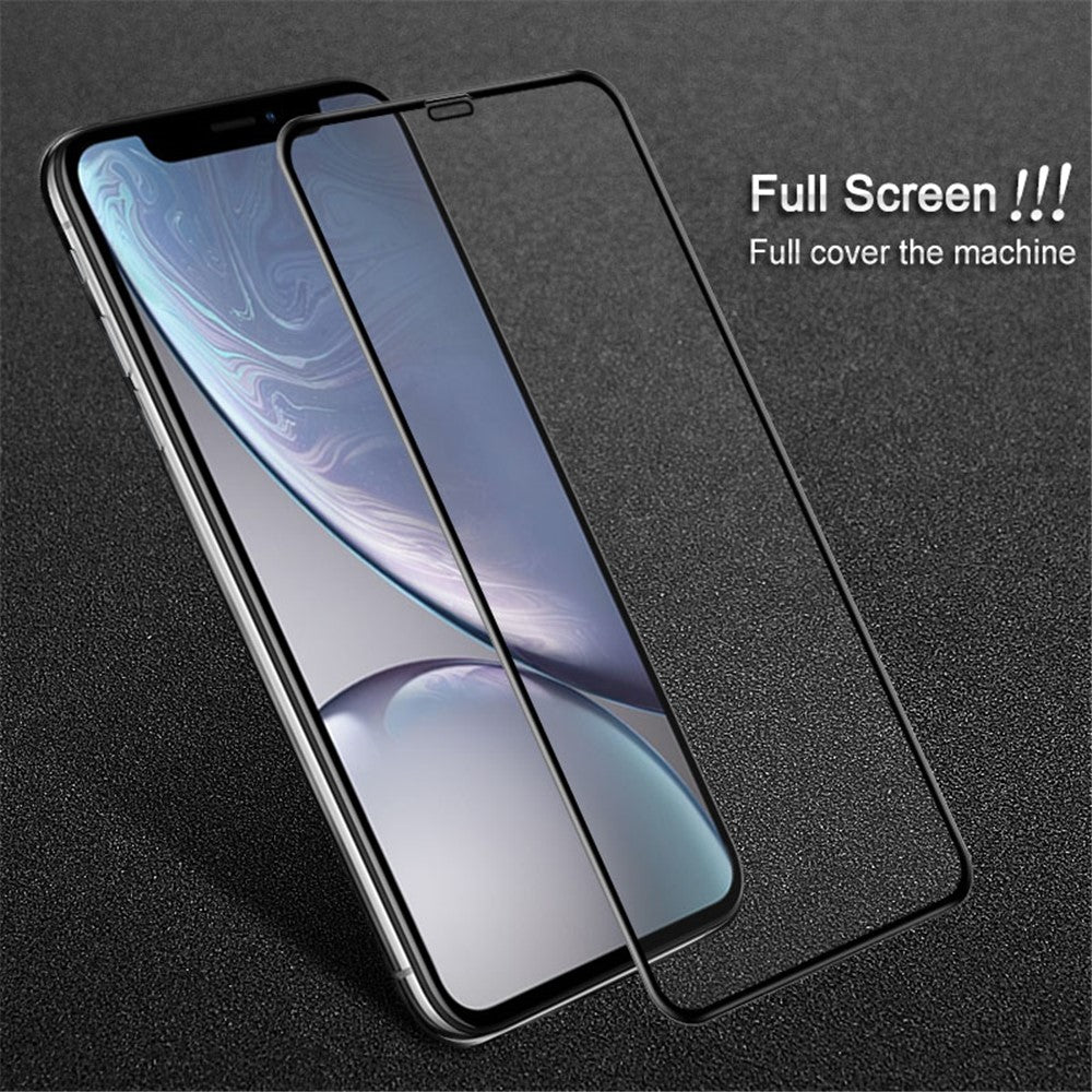 Full Coverage Tempered Glass Screen Protector IMAK Pro+ for iPhone (2019) 6.1" / XR 6.1 inch- Black