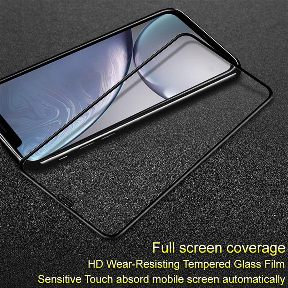 Full Coverage Tempered Glass Screen Protector IMAK Pro+ for iPhone (2019) 6.1" / XR 6.1 inch- Black