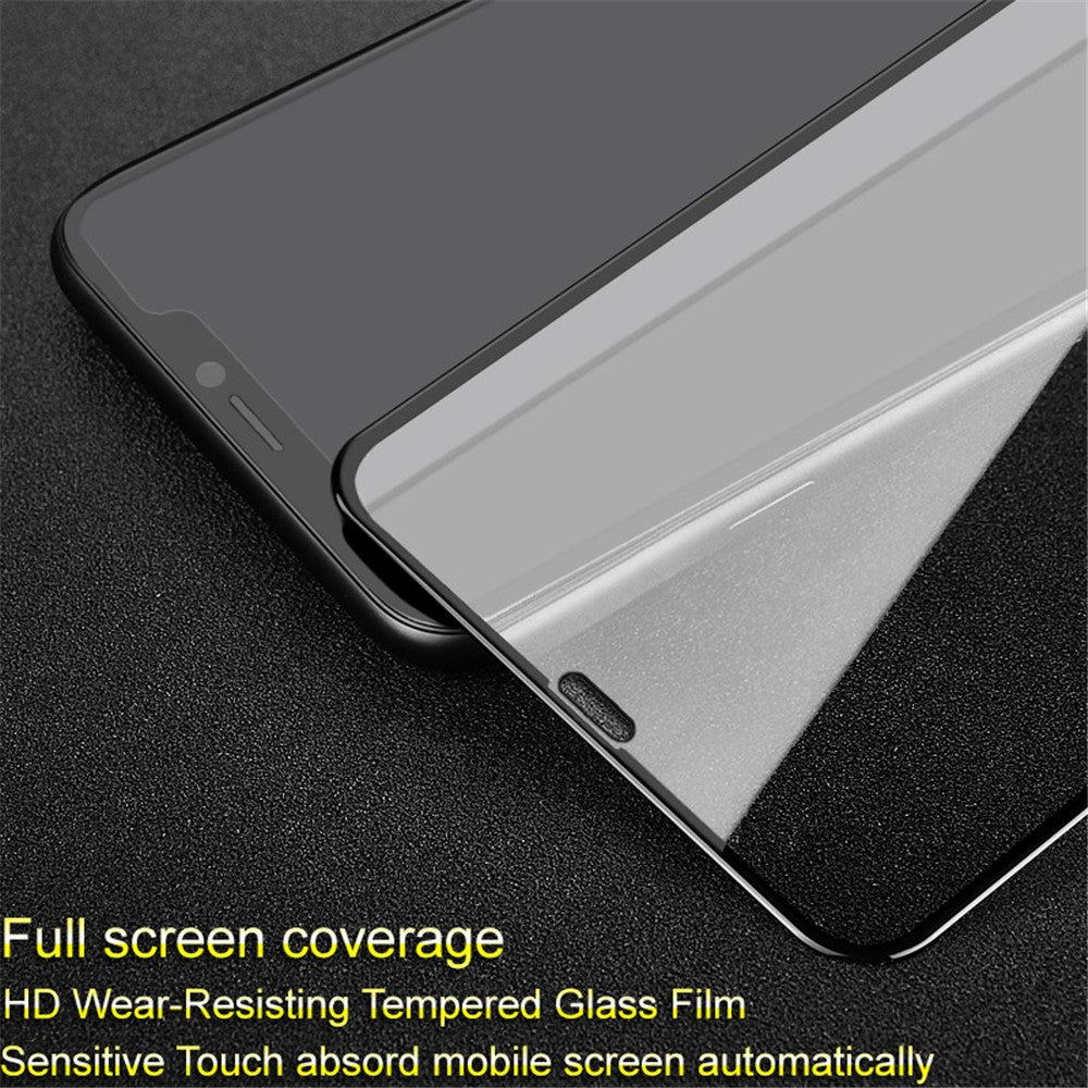 Full Coverage Tempered Glass Screen Protector IMAK Pro+ for iPhone (2019) 6.1" / XR 6.1 inch- Black