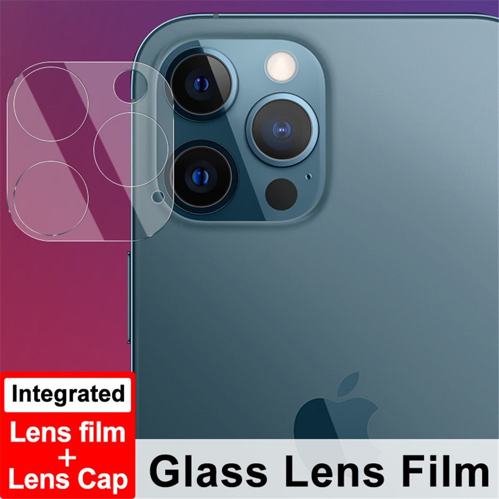 Tempered Glass HD Camera Lens Film + Acrylic Lens Cap IMAK for iPhone 12 Pro Max