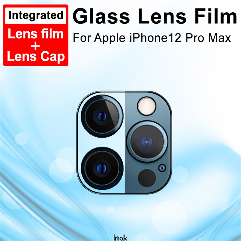 Tempered Glass HD Camera Lens Film + Acrylic Lens Cap IMAK for iPhone 12 Pro Max