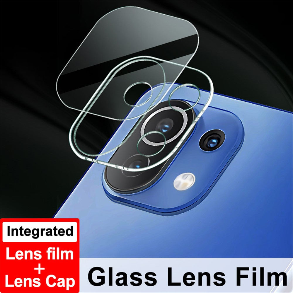 Tempered Glass Camera Lens Film+Acrylic Lens Cap IMAK for Xiaomi Mi 11 Lite 5G / 4G / 11 Lite 5G NE