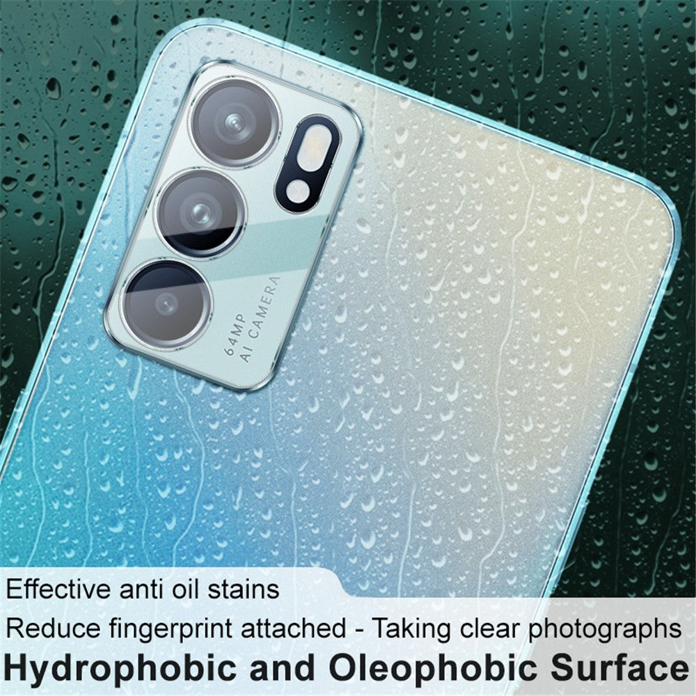 Clear Integrated Tempered Glass + Acrylic Lens Cap Camera Lens Protector IMAK for Oppo Reno6 5G