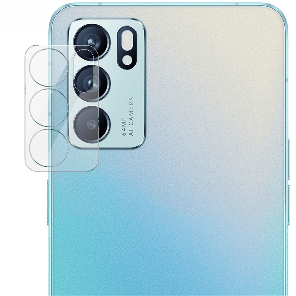 Clear Integrated Tempered Glass + Acrylic Lens Cap Camera Lens Protector IMAK for Oppo Reno6 5G