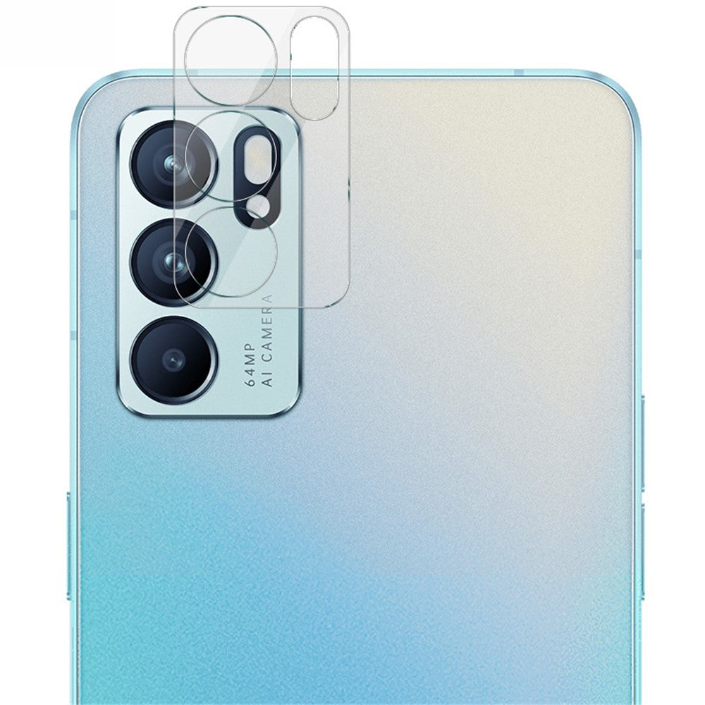 Clear Integrated Tempered Glass + Acrylic Lens Cap Camera Lens Protector IMAK for Oppo Reno6 5G