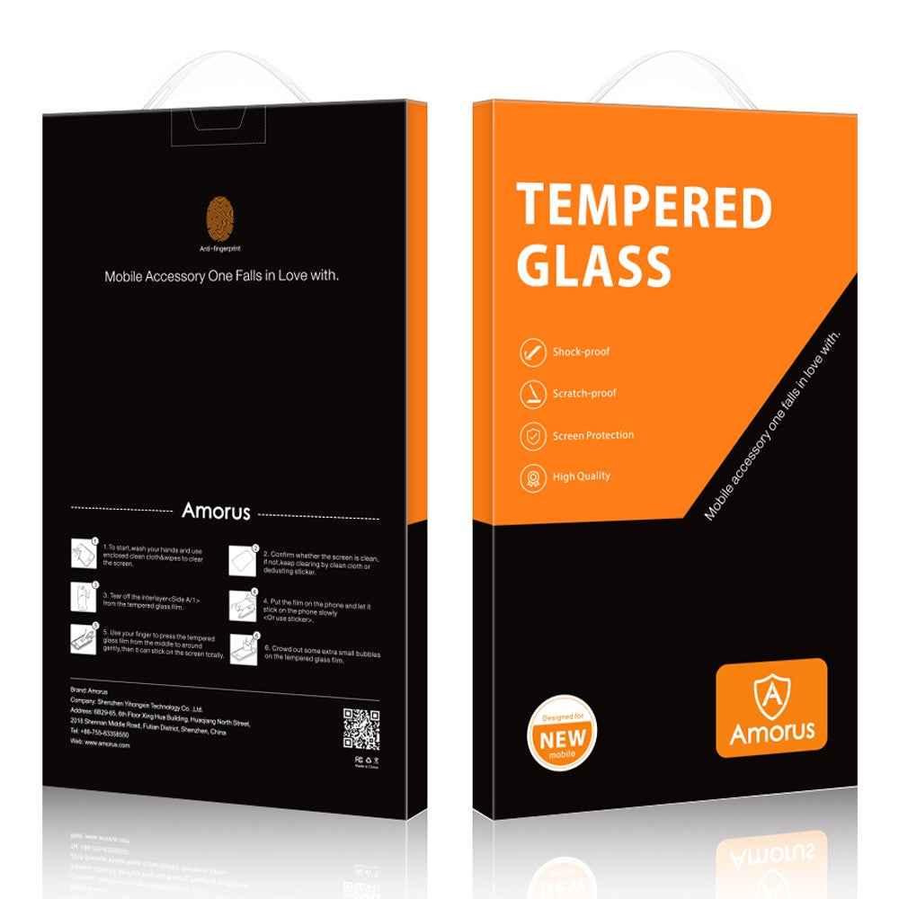 Case Compatible Explosion-proof Tempered Glass Screen Protector AMORUS for iPhone 13 Pro Max / 14 Plus