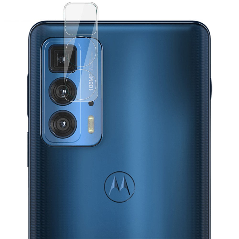 Tempered Glass Camera Lens Protector with Acrylic Lens Cap IMAK for Motorola Edge 20 Pro/Edge S Pro