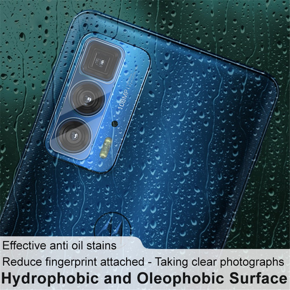 Tempered Glass Camera Lens Protector with Acrylic Lens Cap IMAK for Motorola Edge 20 Pro/Edge S Pro