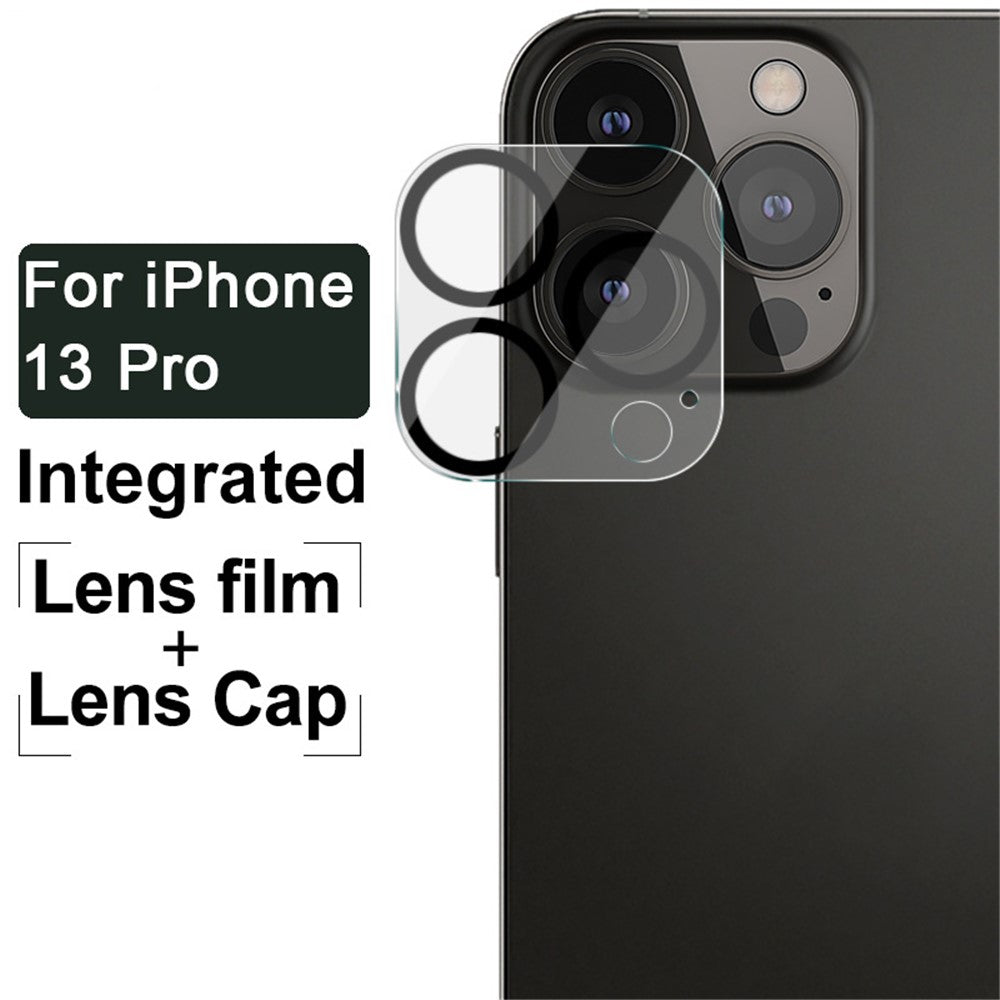 Tempered Glass Camera Lens Film+Acrylic Lens Cap IMAK for iPhone 13 Pro / 13 Pro Max