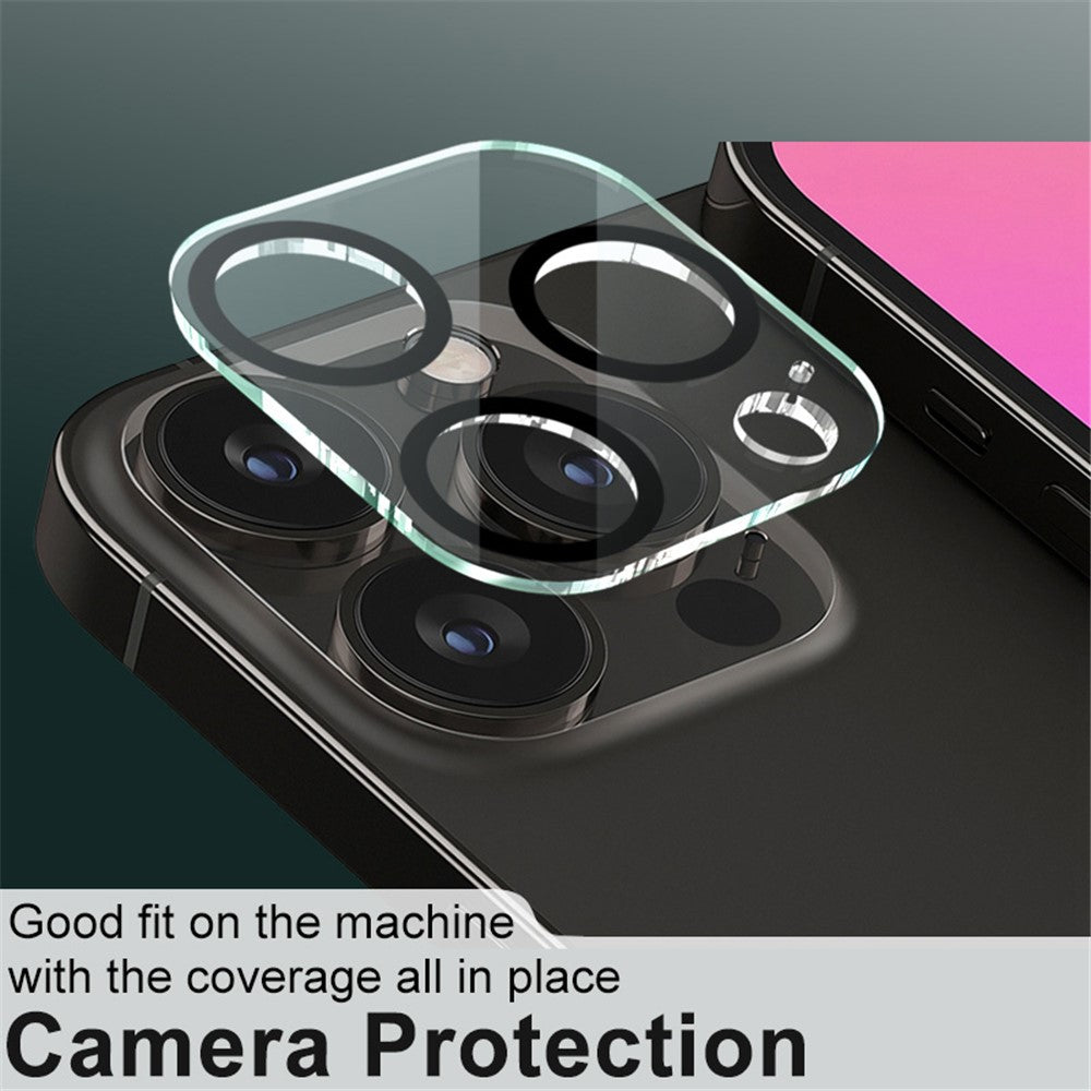 Tempered Glass Camera Lens Film+Acrylic Lens Cap IMAK for iPhone 13 Pro / 13 Pro Max