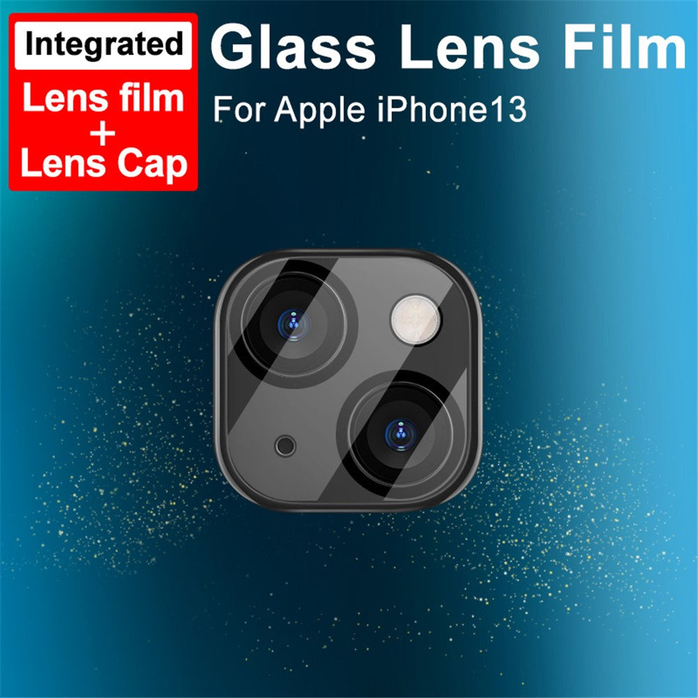 Tempered Glass HD Camera Lens Film + Acrylic Lens Cap IMAK for iPhone 13 / 13 mini