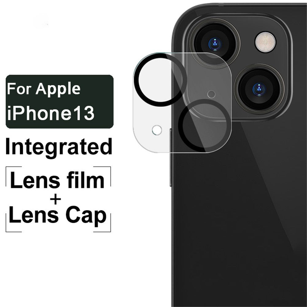 Tempered Glass HD Camera Lens Film + Acrylic Lens Cap IMAK for iPhone 13 / 13 mini