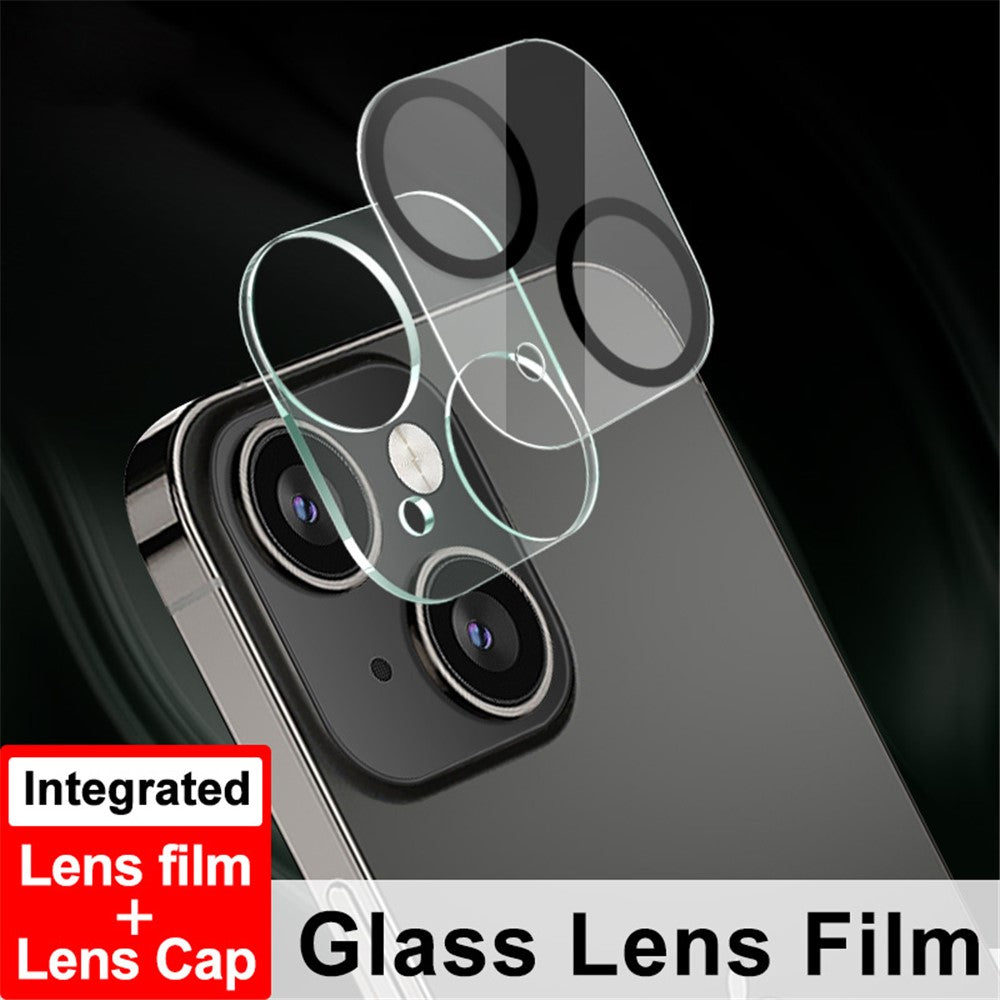 Tempered Glass HD Camera Lens Film + Acrylic Lens Cap IMAK for iPhone 13 / 13 mini