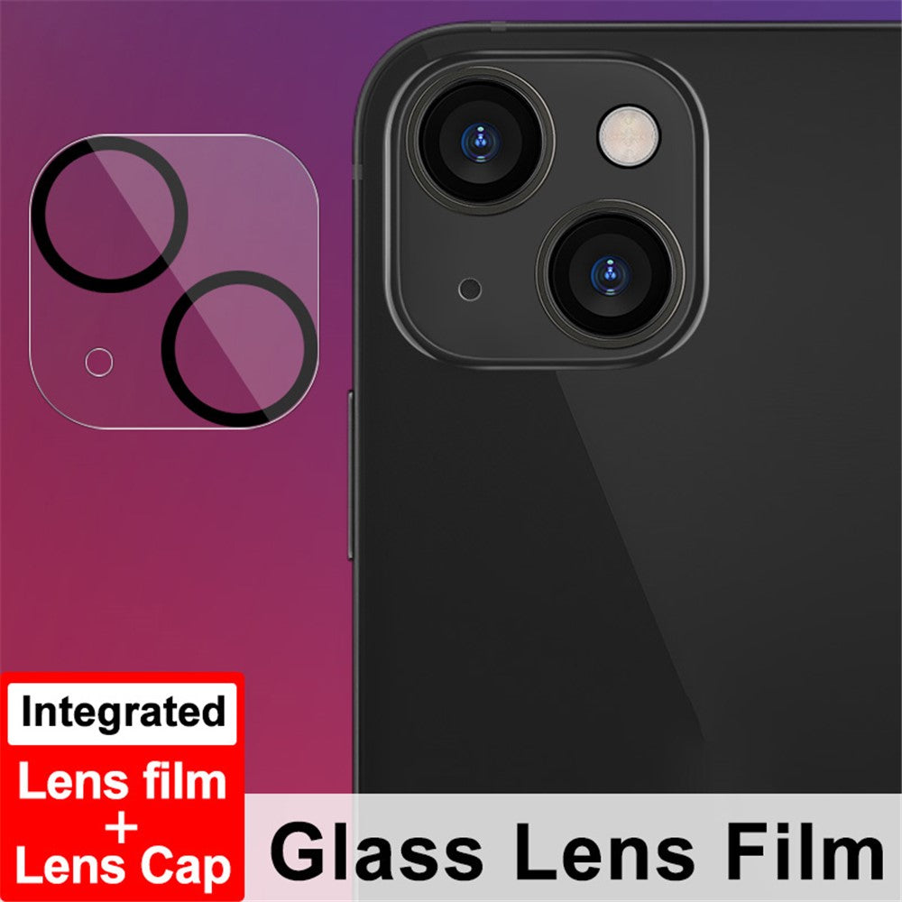 Tempered Glass HD Camera Lens Film + Acrylic Lens Cap IMAK for iPhone 13 / 13 mini