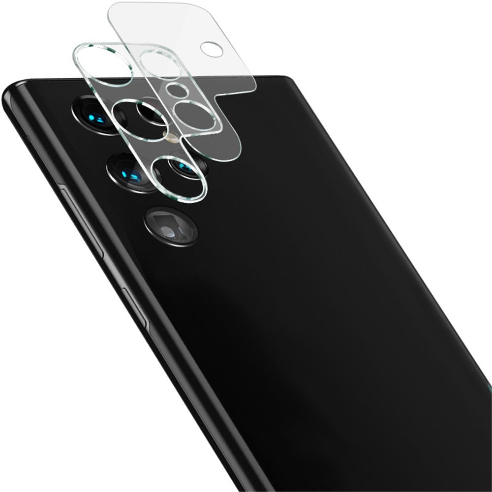 Tempered Glass Camera Lens Film+Acrylic Lens Cap IMAK for Samsung Galaxy S22 Ultra 5G