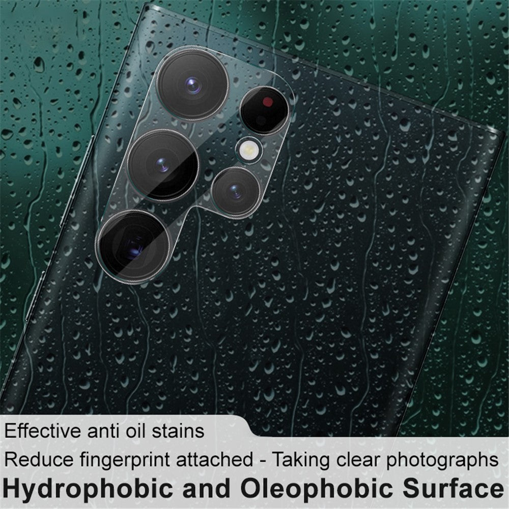 Tempered Glass Camera Lens Film+Acrylic Lens Cap IMAK for Samsung Galaxy S22 Ultra 5G