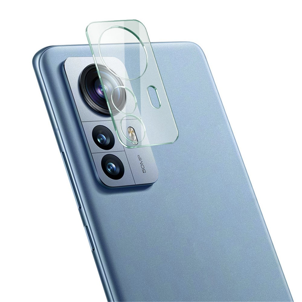 Tempered Glass HD Camera Lens Film + Acrylic Lens Cap IMAK for Xiaomi 12 Pro 5G / 12S Pro 5G /12 Pro (Dimensity) 5G