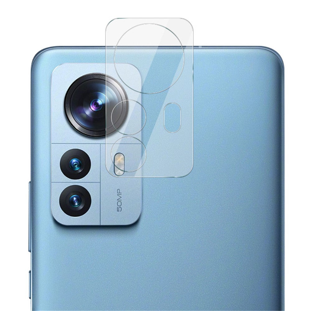 Tempered Glass HD Camera Lens Film + Acrylic Lens Cap IMAK for Xiaomi 12 Pro 5G / 12S Pro 5G /12 Pro (Dimensity) 5G
