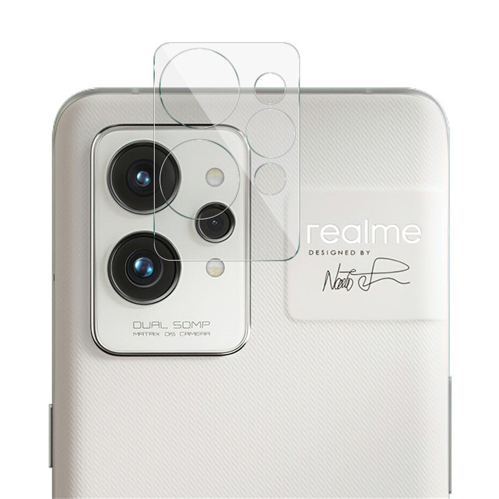 Tempered Glass HD Camera Lens Film + Acrylic Lens Cap IMAK For Realme GT2 Pro