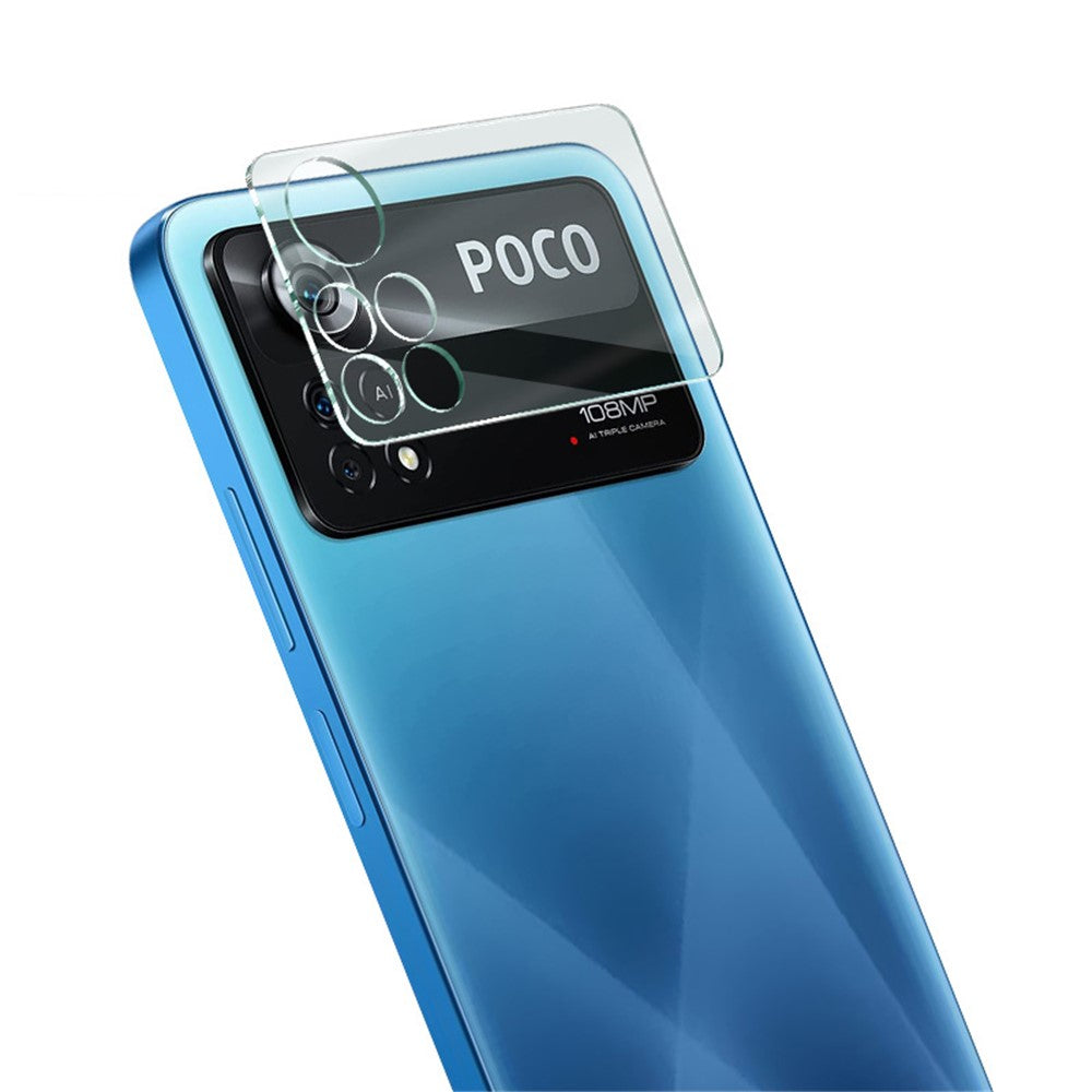 Tempered Glass Camera Lens Film+Acrylic Lens Cap IMAK For Xiaomi Poco X4 Pro 5G