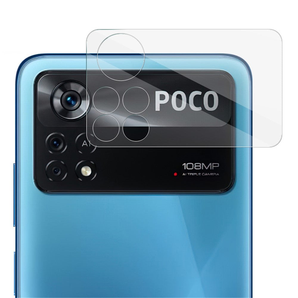 Tempered Glass Camera Lens Film+Acrylic Lens Cap IMAK For Xiaomi Poco X4 Pro 5G