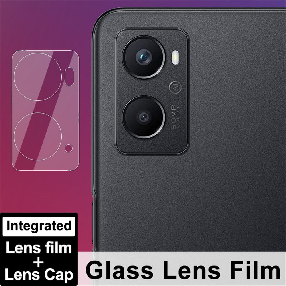 Tempered Glass HD Camera Lens Film + Acrylic Lens Cap IMAK for Oppo A96 4G
