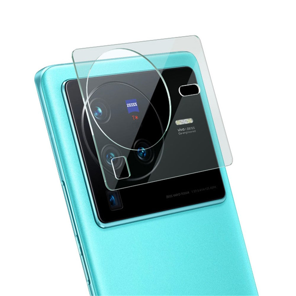 Tempered Glass HD Camera Lens Film + Acrylic Lens Cap IMAK for vivo X80 Pro 5G