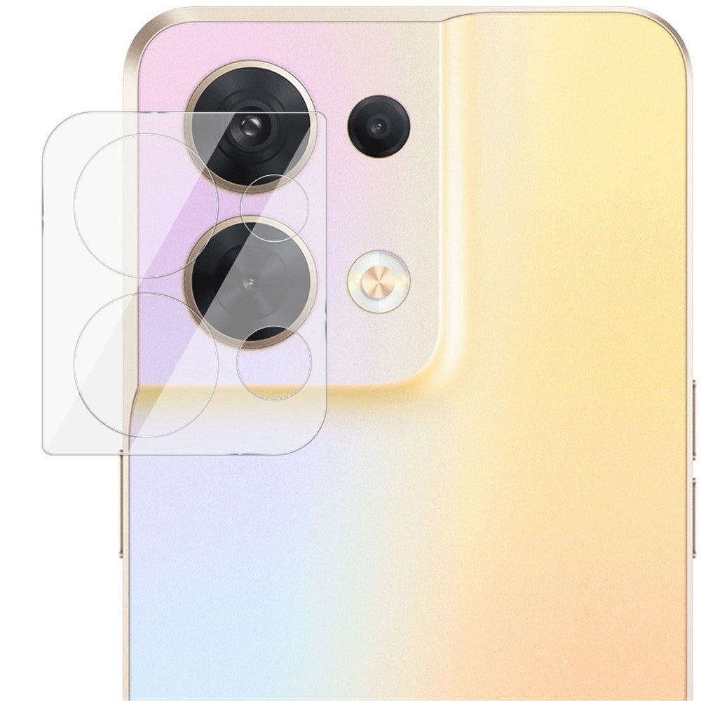 Tempered Glass HD Camera Lens Film + Acrylic Lens Cap IMAK for Oppo Reno8 5G / Reno8 5G (Global Version)