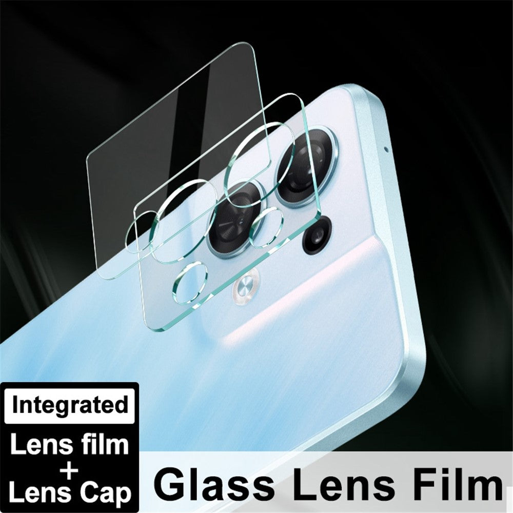 Tempered Glass HD Camera Lens Film + Acrylic Lens Cap IMAK for Oppo Reno8 5G / Reno8 5G (Global Version)