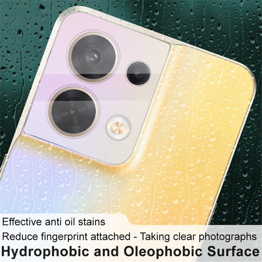 Tempered Glass HD Camera Lens Film + Acrylic Lens Cap IMAK for Oppo Reno8 5G / Reno8 5G (Global Version)