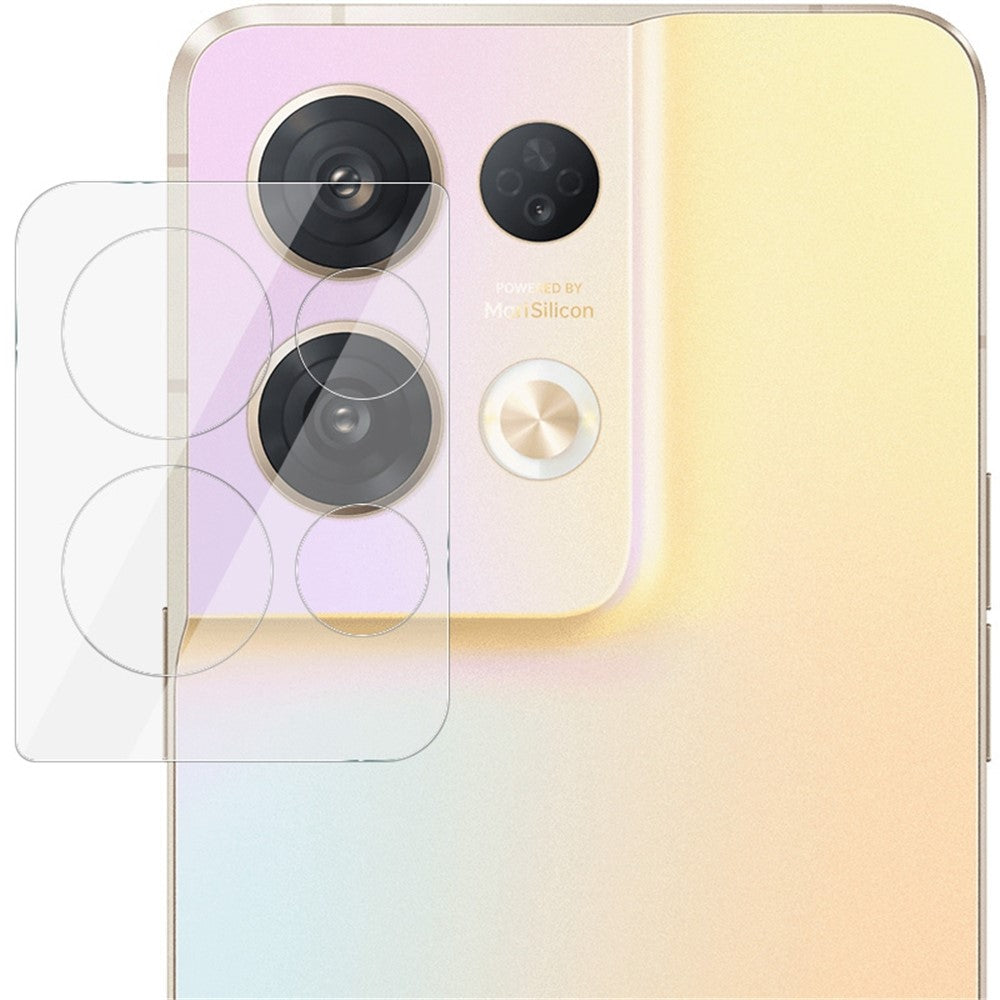 Tempered Glass Camera Lens Film+Acrylic Lens Cap IMAK for Oppo Reno8 Pro 5G HD