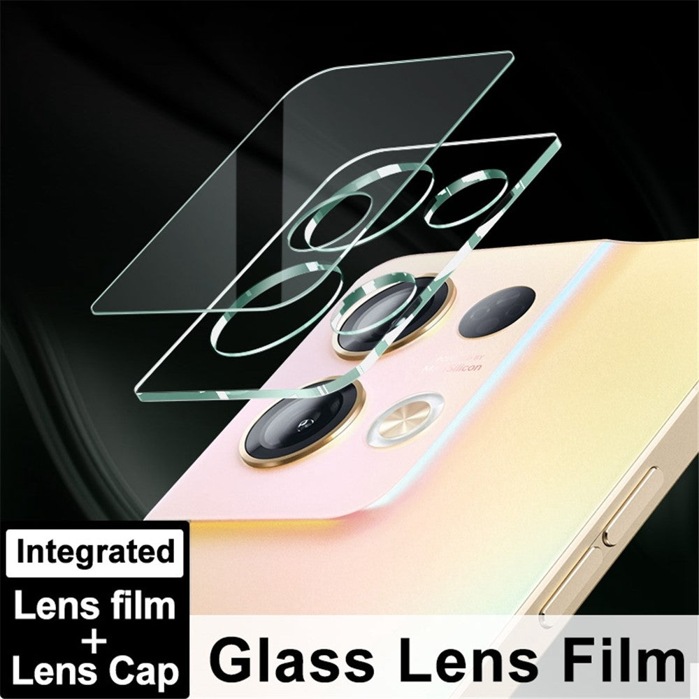 Tempered Glass Camera Lens Film+Acrylic Lens Cap IMAK for Oppo Reno8 Pro 5G HD