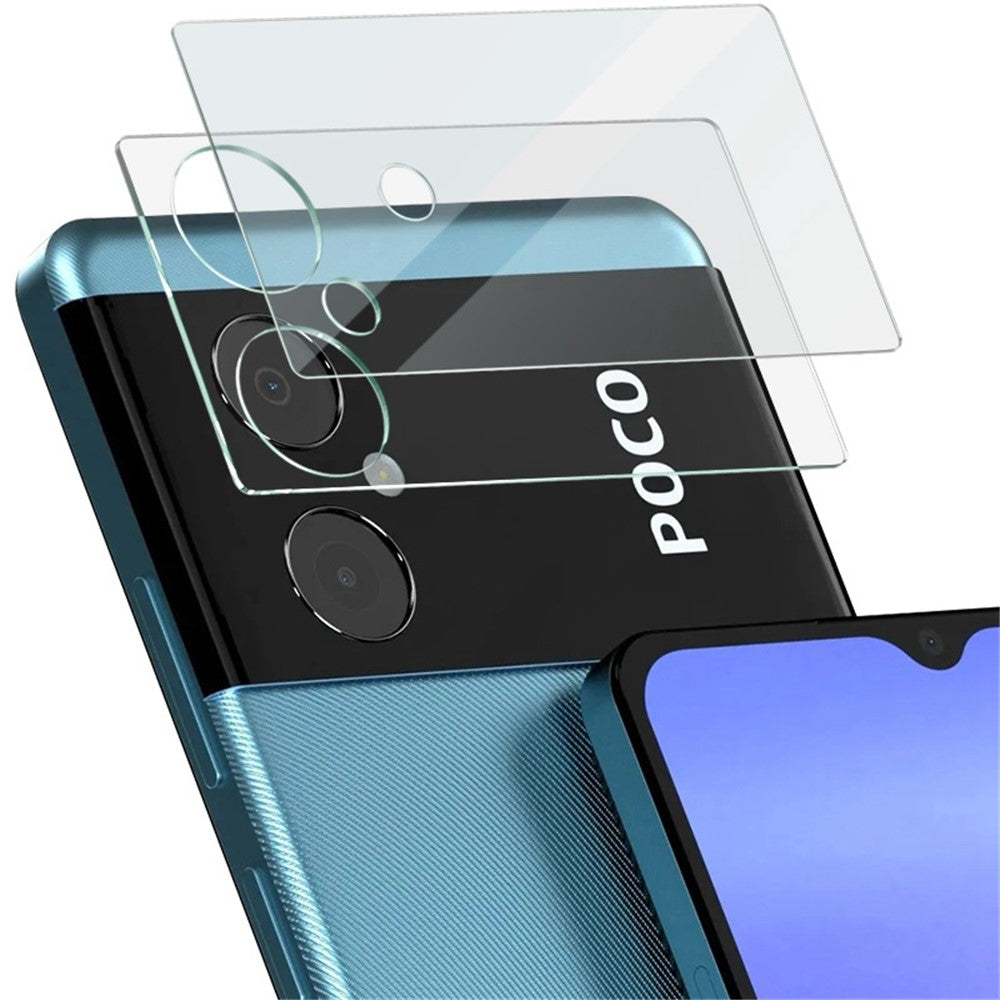 Tempered Glass Camera Lens Film+Acrylic Lens Cap IMAK for Xiaomi Poco M4 5G