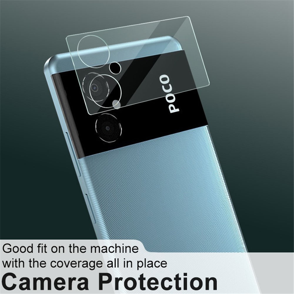 Tempered Glass Camera Lens Film+Acrylic Lens Cap IMAK for Xiaomi Poco M4 5G