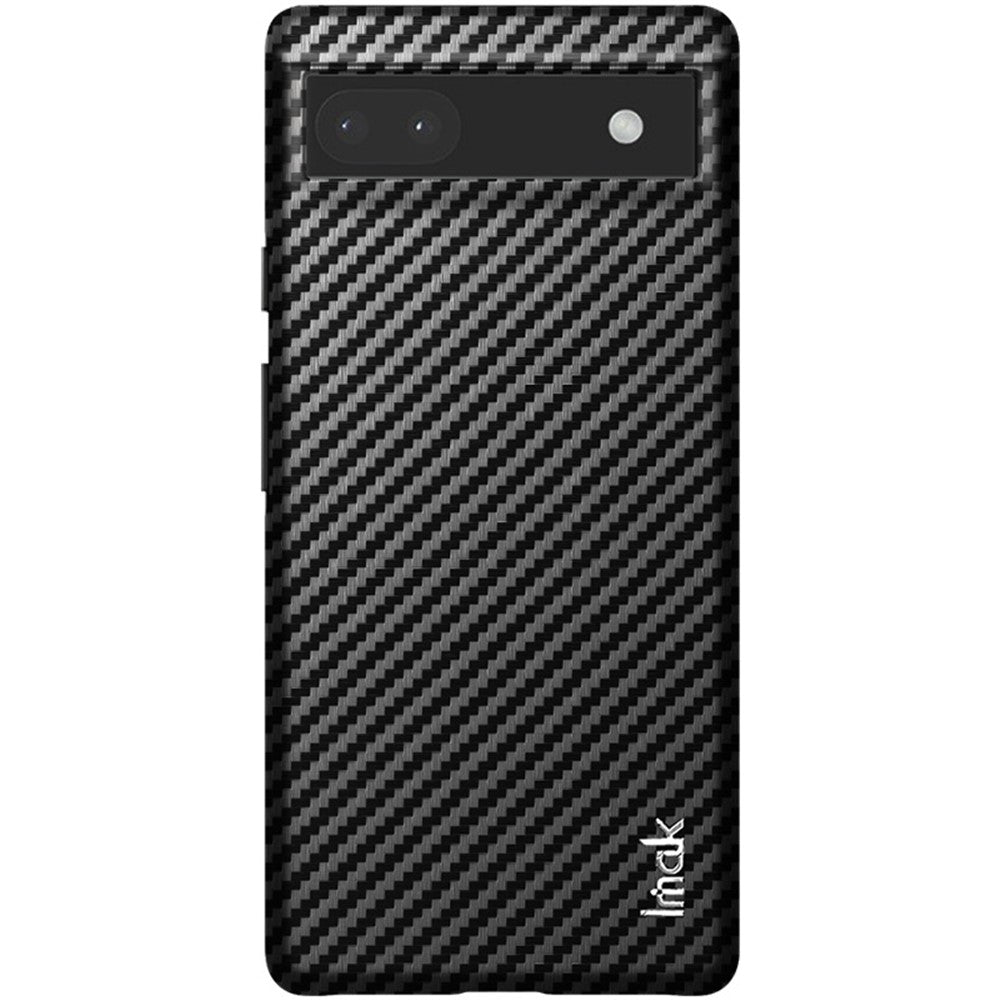 Carbon Fibre Textured PU Leather Case IMAK Ruiyi Series for Google Pixel 6a