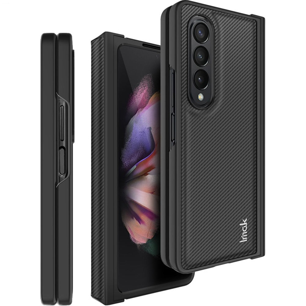 Carbon Fibre Textured Phone Case IMAK Ruiyi Series for Samsung Galaxy Z Fold 4 5G
