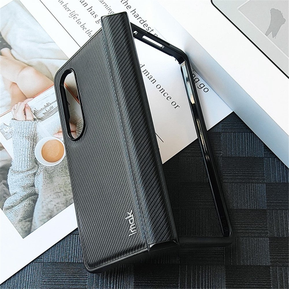 Carbon Fibre Textured Phone Case IMAK Ruiyi Series for Samsung Galaxy Z Fold 4 5G