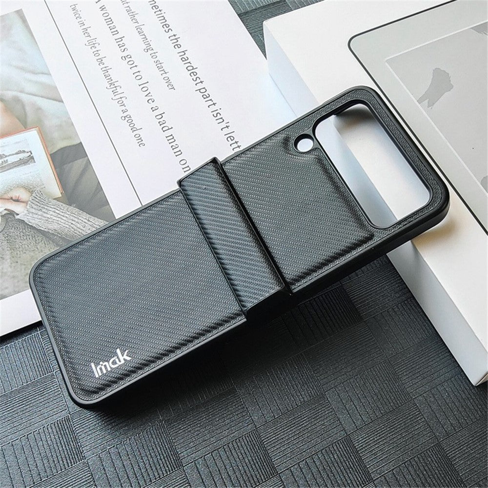 Carbon Fibre Textured Phone Case IMAK Ruiyi Series for Samsung Galaxy Z Flip 4 5G