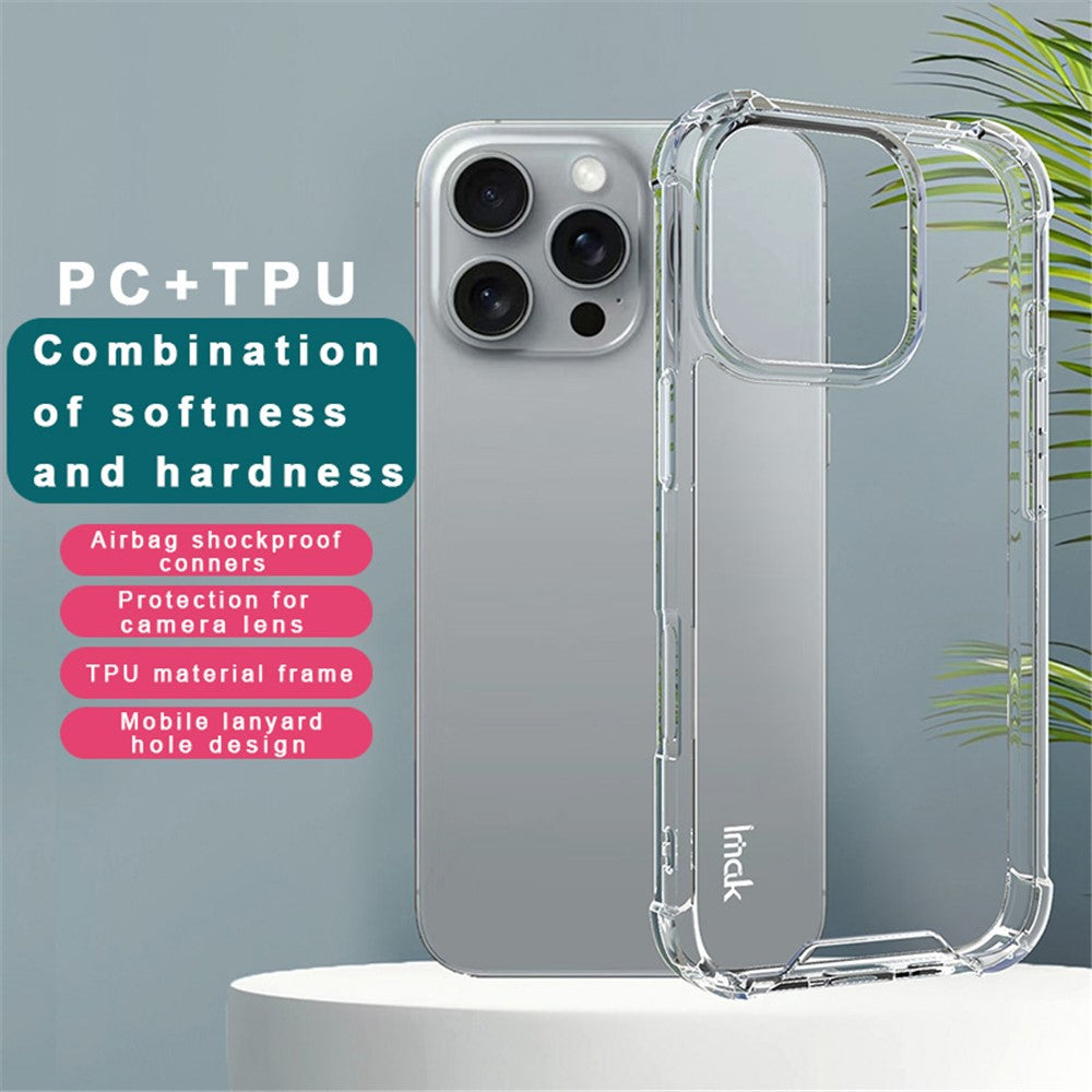 PC+TPU Shockproof Clear Phone Case IMAK For iPhone 16 Pro Max