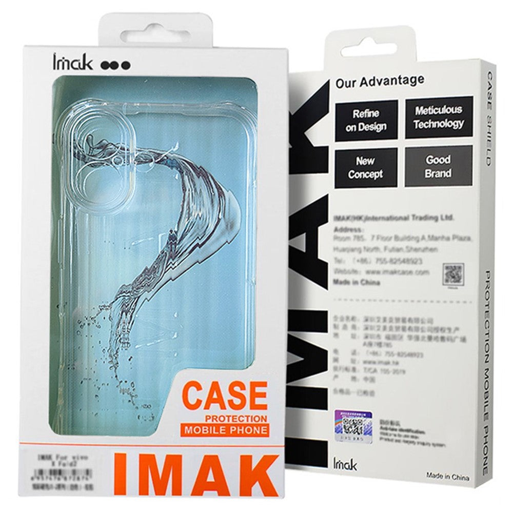 TPU+PC Shockproof Phone Case IMAK For iPhone 16 with Airbag Corners