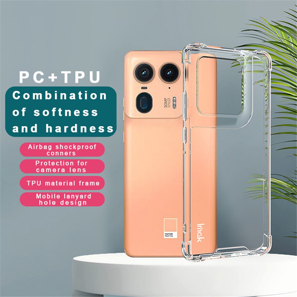 PC+TPU Shockproof Clear Phone Case IMAK For Motorola Edge 50 Ultra 5G / Moto X50 Ultra 5G
