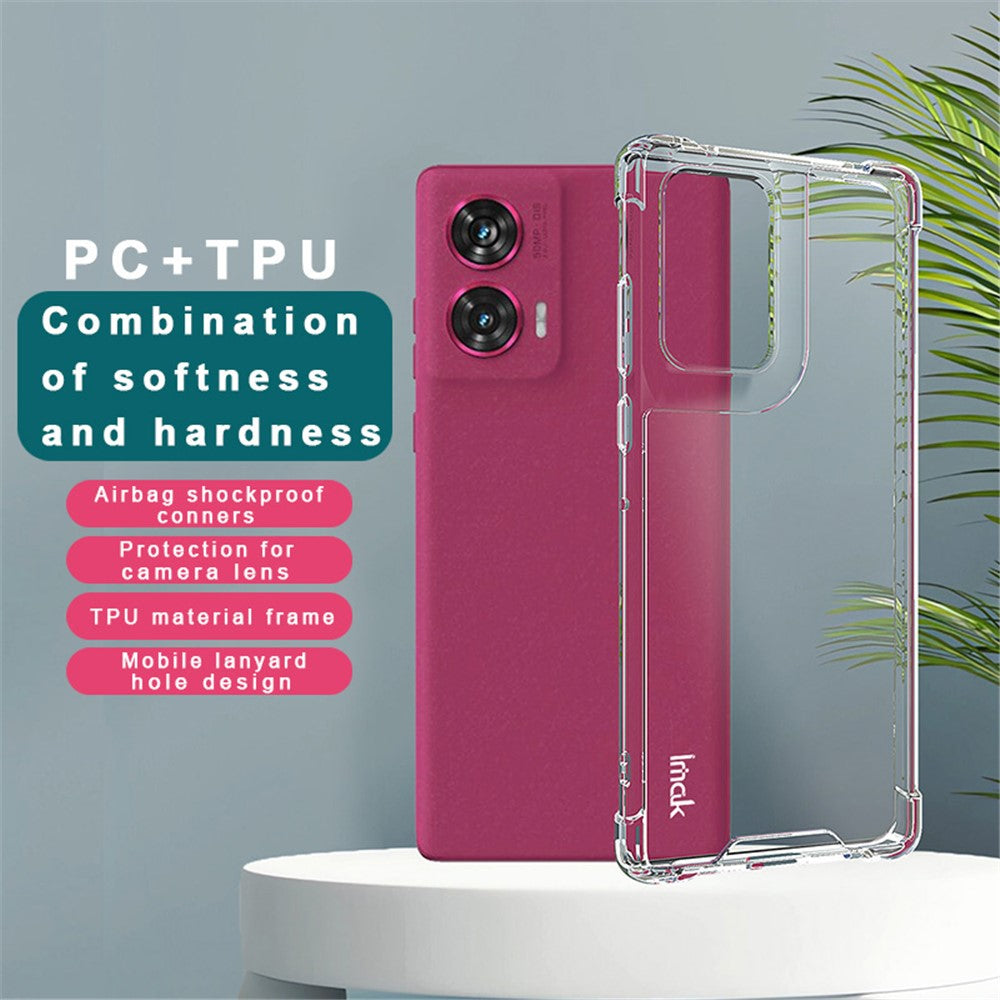 PC+TPU Material Phone Case with Airbag Corners IMAK For Motorola G96 5G / Edge 50 Fusion 5G