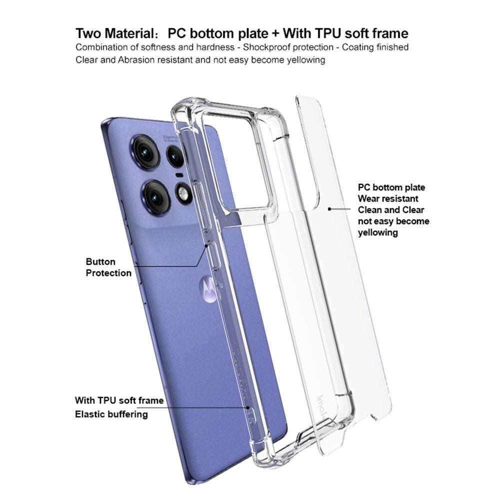 PC+TPU Material Phone Case with Airbag Corners IMAK For Motorola Edge 50 Pro 5G