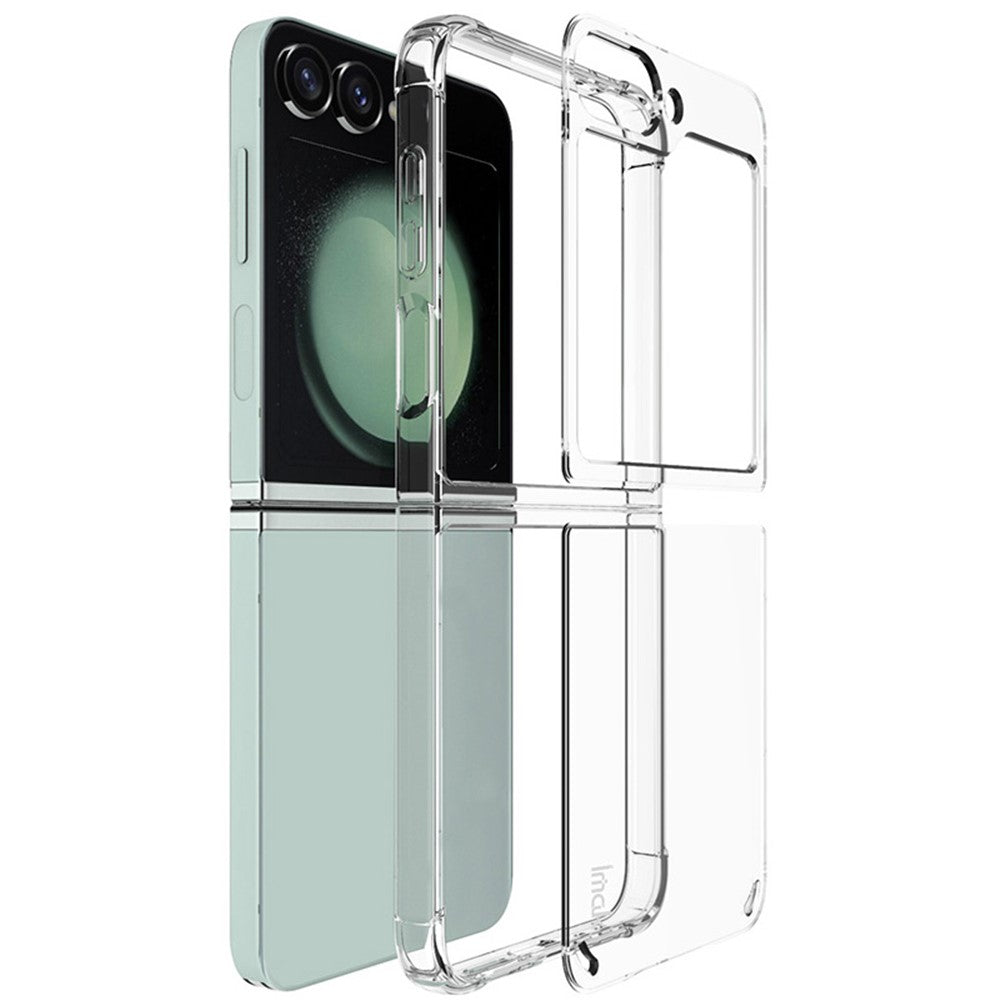 PC+TPU Clear Phone Case with Airbag Corners IMAK For Samsung Galaxy Z Flip7 FE 5G / Z Flip6 5G