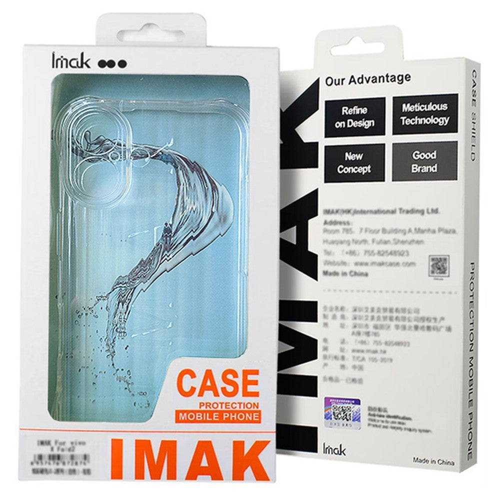 PC+TPU Clear Phone Case with Airbag Corners IMAK For Samsung Galaxy Z Flip7 FE 5G / Z Flip6 5G