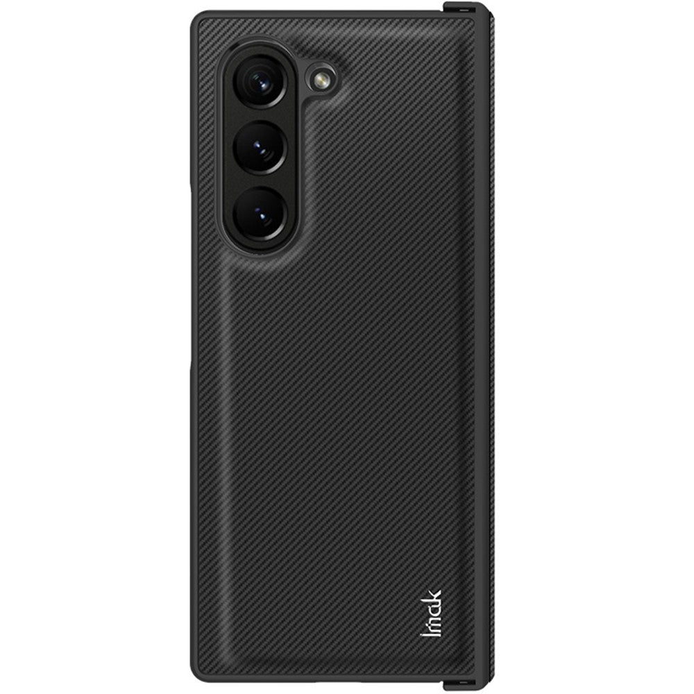 High Quality PC+PU Shockproof Leather Phone Case with Carbon Texture IMAK Ruiyi Series for Samsung Galaxy Z Fold6 5G