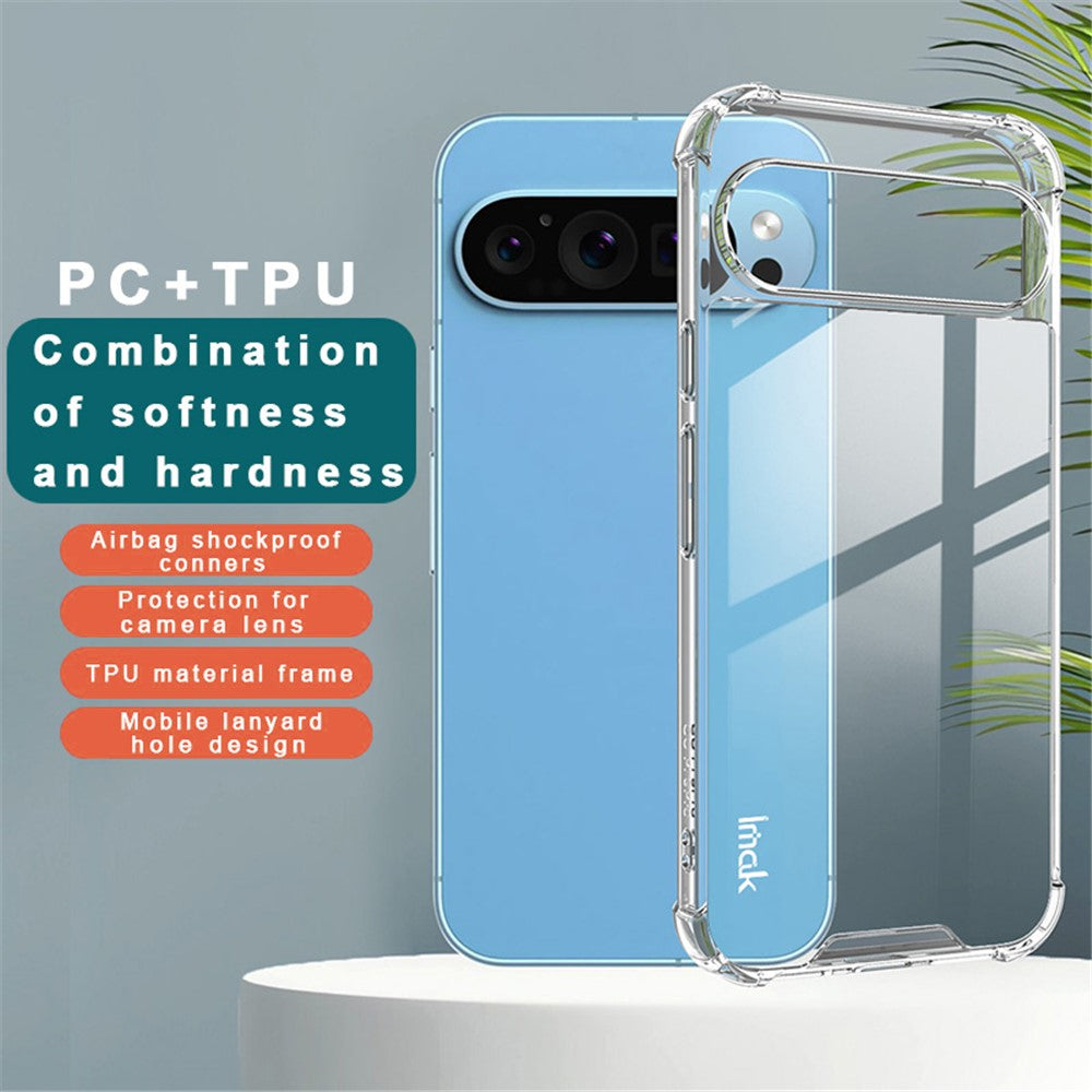 PC+TPU Shockproof Clear Case IMAK For Google Pixel 9 Pro XL