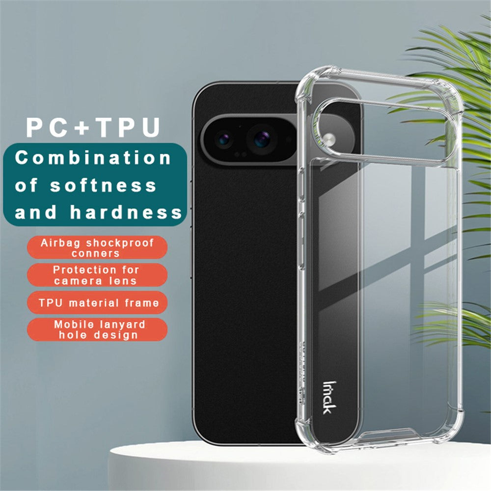 PC+TPU Shockproof Clear Case IMAK For Google Pixel 9 / Pixel 9 Pro