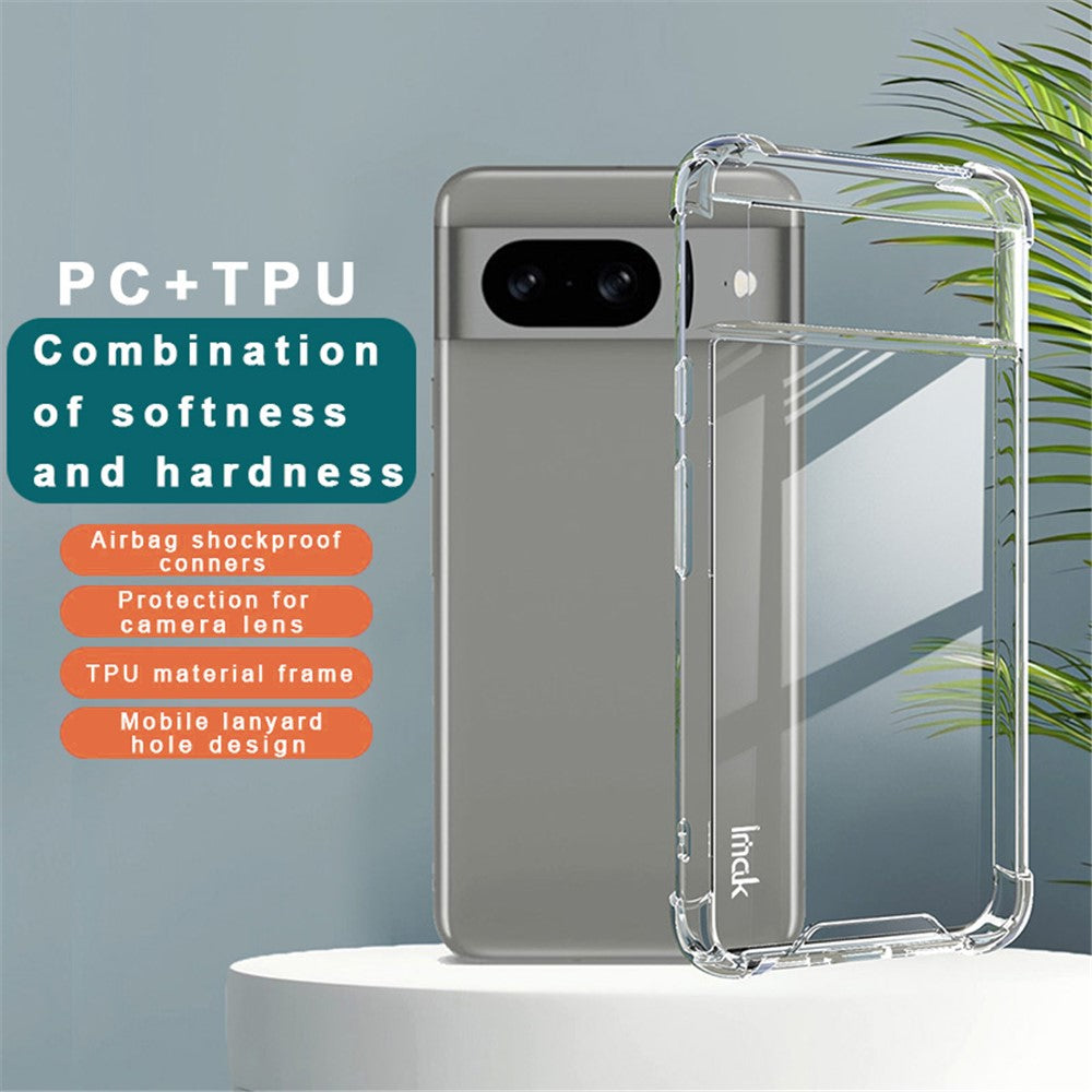 PC+TPU Shockproof Clear Case IMAK For Google Pixel 8
